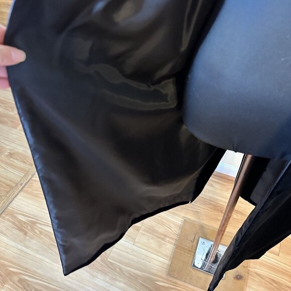 Vintage Womens Charm Black Velvet Opera Coat & Skirt Set SZ Small Hollywood USA - Picture 12 of 16